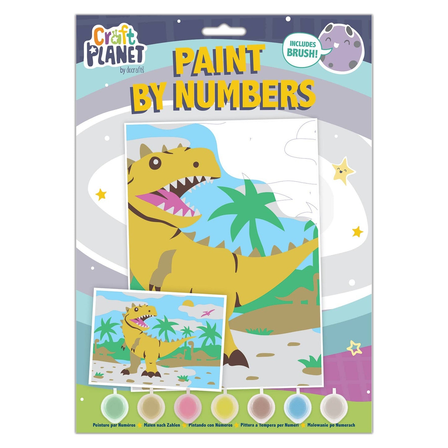 Craft Planet Paint By Numbers, Dinosaur, Art & Crafts