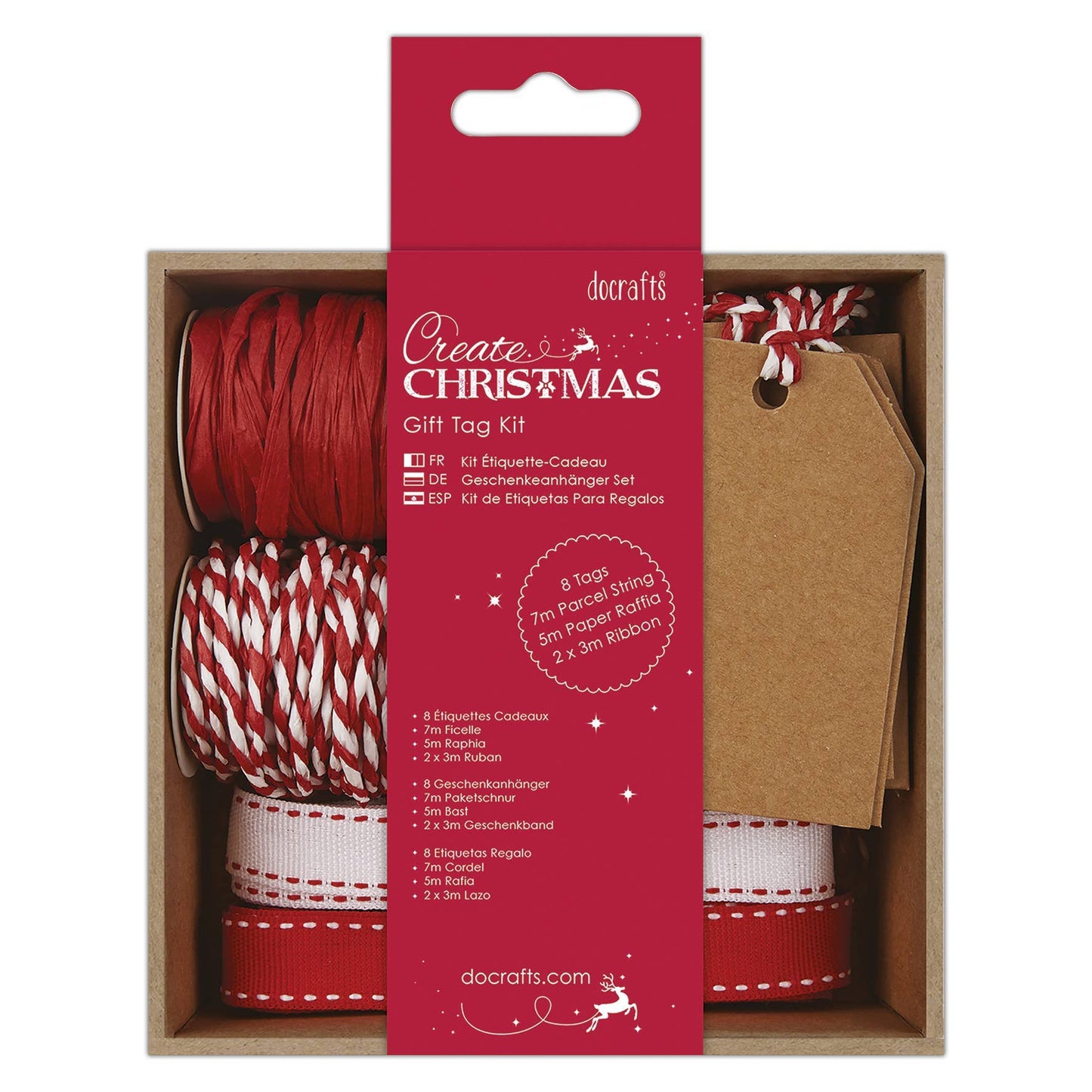 Create Christmas Craft Gift Tag Kit, Red, Gifts, Crafts