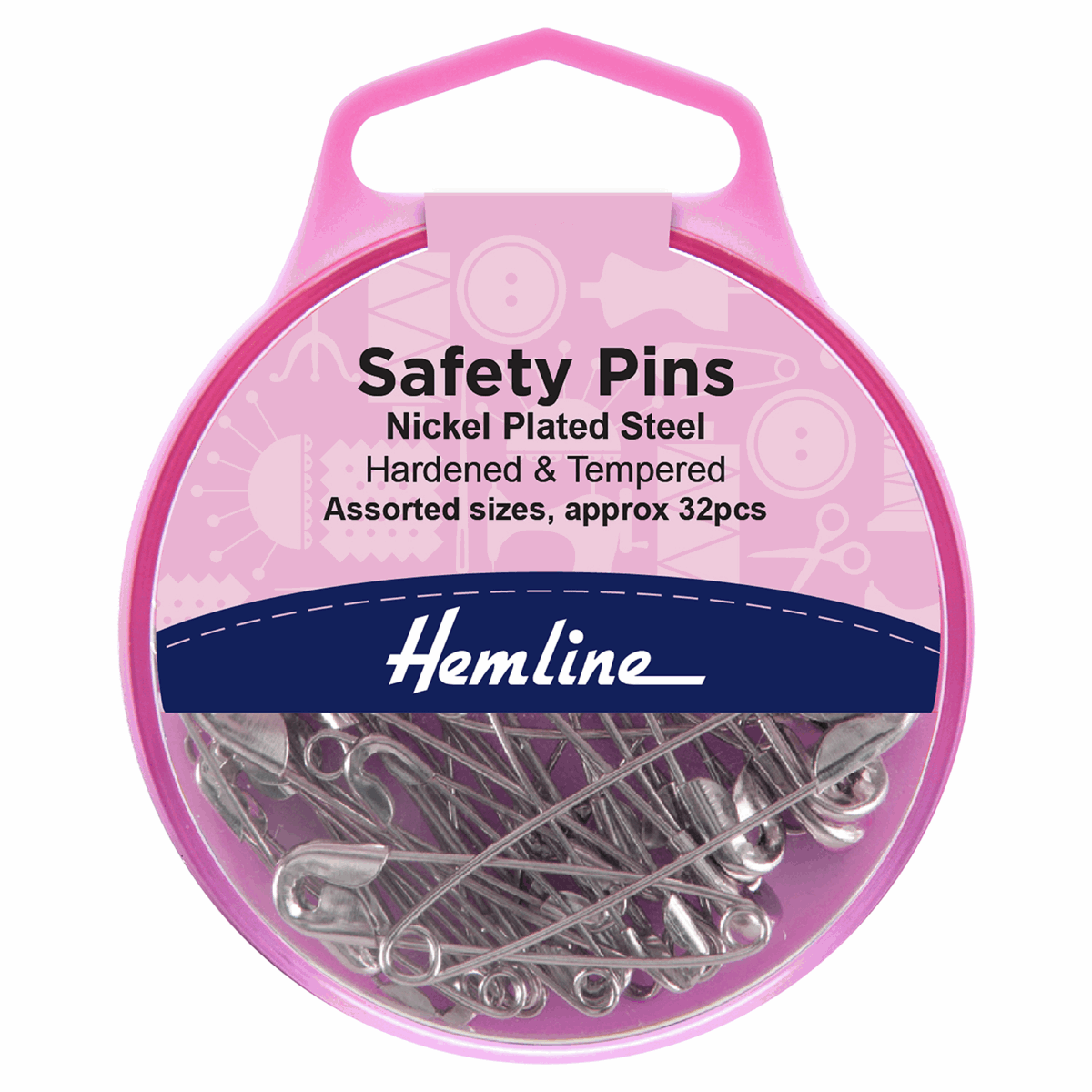 Safety Pins Nickel Plated Steel