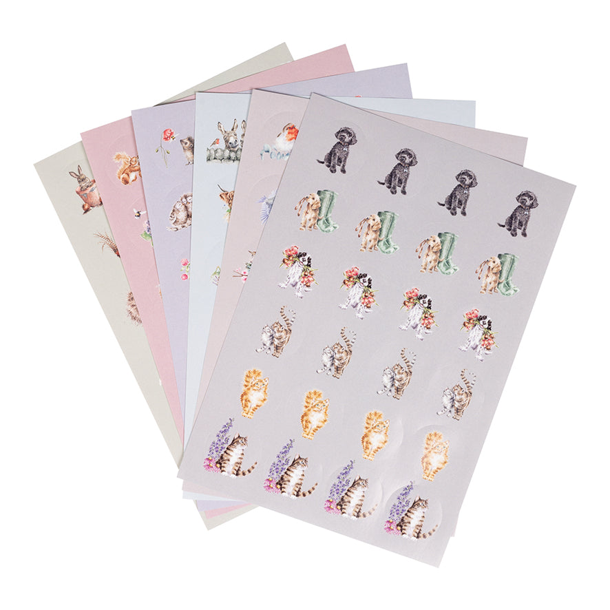 Country set Animal stickers