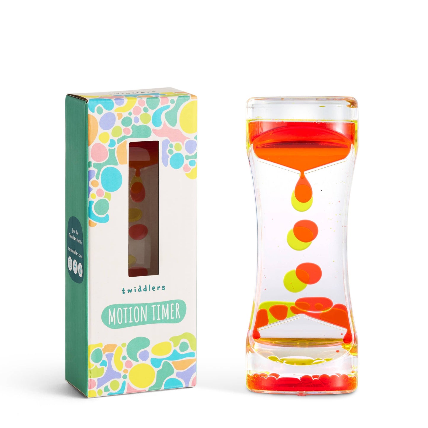 1 Pack Liquid Motion Timer Sensory Timer Hourglass, 14cm