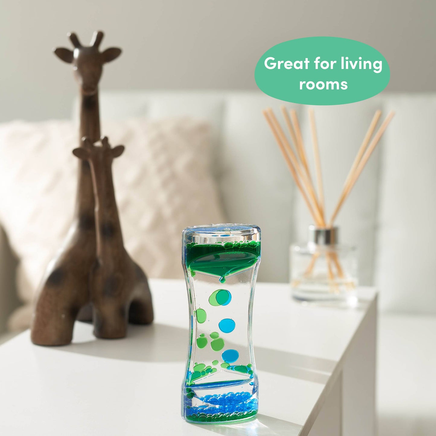 1 Pack Liquid Motion Timer Sensory Timer Hourglass, 14cm